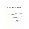 dédicace : L’Art de la fuite I, par Henri Lavagne, Éditions Le passant 1966