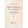 Province terre d’inspiration, par André Bourin, Albin Michel 1960