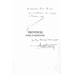 dédicace : Province terre d’inspiration, par André Bourin, Albin Michel 1960