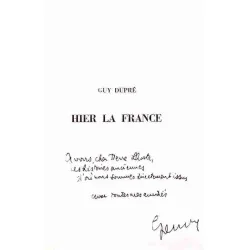 Dédicace : La République ou le roi, par Maurice Barrès et Charles Maurras, Plon 1970