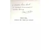 dédicace : Moins cinq… Journal des temps qui courent, par Robert de Saint Jean, Éditions Grasset. 1977
