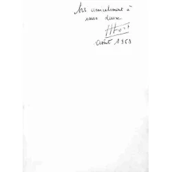 dédicace : Odeurs de forêt et fumets de table, par Charles Forot, Imprimerie Volle Privas 1963