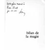 Dédicace : Bilan de la magie, par Maurice Bessy, Albin Michel. 1964