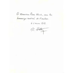 Dédicace : Le Temps des hélices, par le Général Raymond Barthélémy, Éditions France Empire 1972