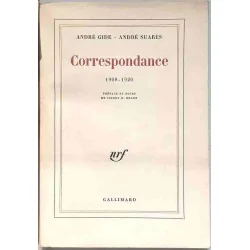 Correspondance 1908-1920, par André Gide André Suarès,  Gallimard. 1963