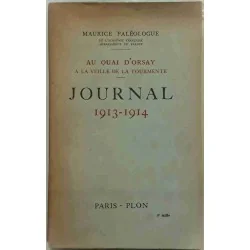 Au Quai d’Orsay journal 1913-1914, par Maurice Paléologue, Plon 1947