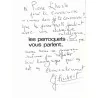 Dédicace : Les Perroquets vous parlent…, par Elian-J. Finbert, Librairie Fayard 1965