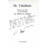 Dédicace : De l’idolâtrie, par Manuel de Diéguez, Gallimard. 1969