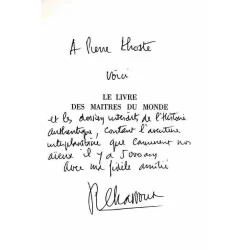 Dédicace : Le Livre des maîtres du monde, par Robert Charroux, Robert Laffont 1967