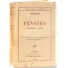Pensées Filosofia Nova tome 1, par Stendhal, Éditions Le Divan