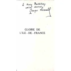 Dédicace : Gloire de l’Île de France, par Georges Lecomte, La renaissance du livre 1934