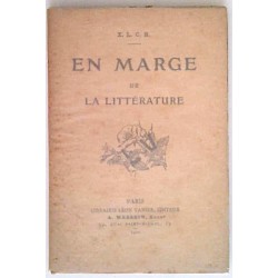 En marge de la littérature, par X. L. C. B., Librairie Léon Vanier.