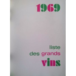 Liste des grands vins 1969, Nicolas, Le Paradis terrestre, impression Draeger.