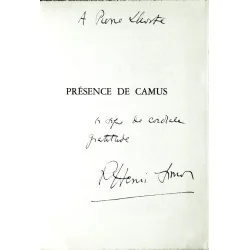 Présence de Camus, par Pierre-Henri Simon, Librairie Nizet.