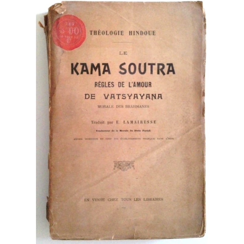 Théologie Hindoue le Kama Soutra, de Vatsyayana, en vente chez tous les libraires