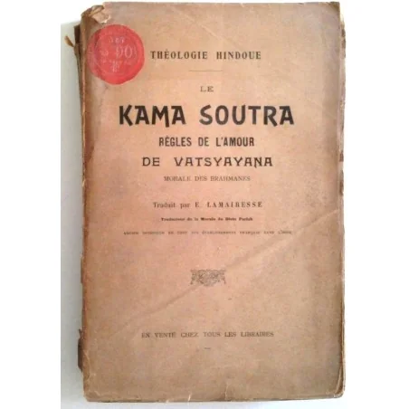 Théologie Hindoue le Kama Soutra, de Vatsyayana, en vente chez tous les libraires