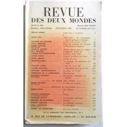 Revue des deux mondes, octobre 1986