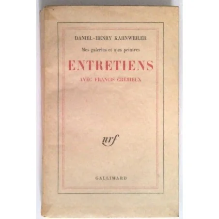 Mes galeries et mes peintres, par Daniel-Henry Kahnweiler, Entretiens avec Francis Crémieux, Gallimard.