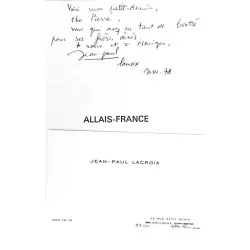 Allais France, par Jean-Paul Lacroix, Éditions Candeau