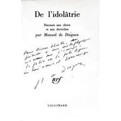 De l’idolâtrie, par Manuel de Diéguez, Gallimard