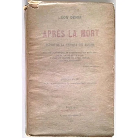 Après la mort, par Léon Denis, Librairie des sciences psychologiques