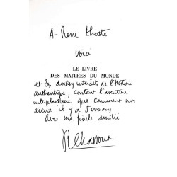 Le Livre des maîtres du monde, par Robert Charroux, Robert Laffont