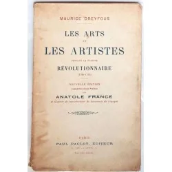Les Arts et les artistes pendant la période révolutionnaire, par Maurice Dreyfous, Paul Paclot éditeur