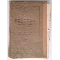 Pensées Filosofia Nova tome 1, par Stendhal, Éditions Le Divan